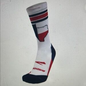 2 Pair packs Adult Brooks Ghost Crew High Cushion Athletic Socks Sz M see pics